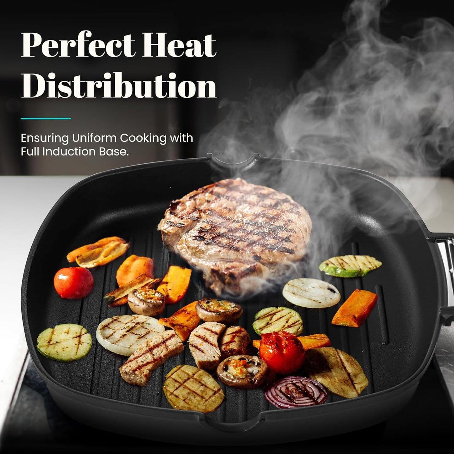 Ecostone Antihaft-Grillpfanne, 28 x 28 cm