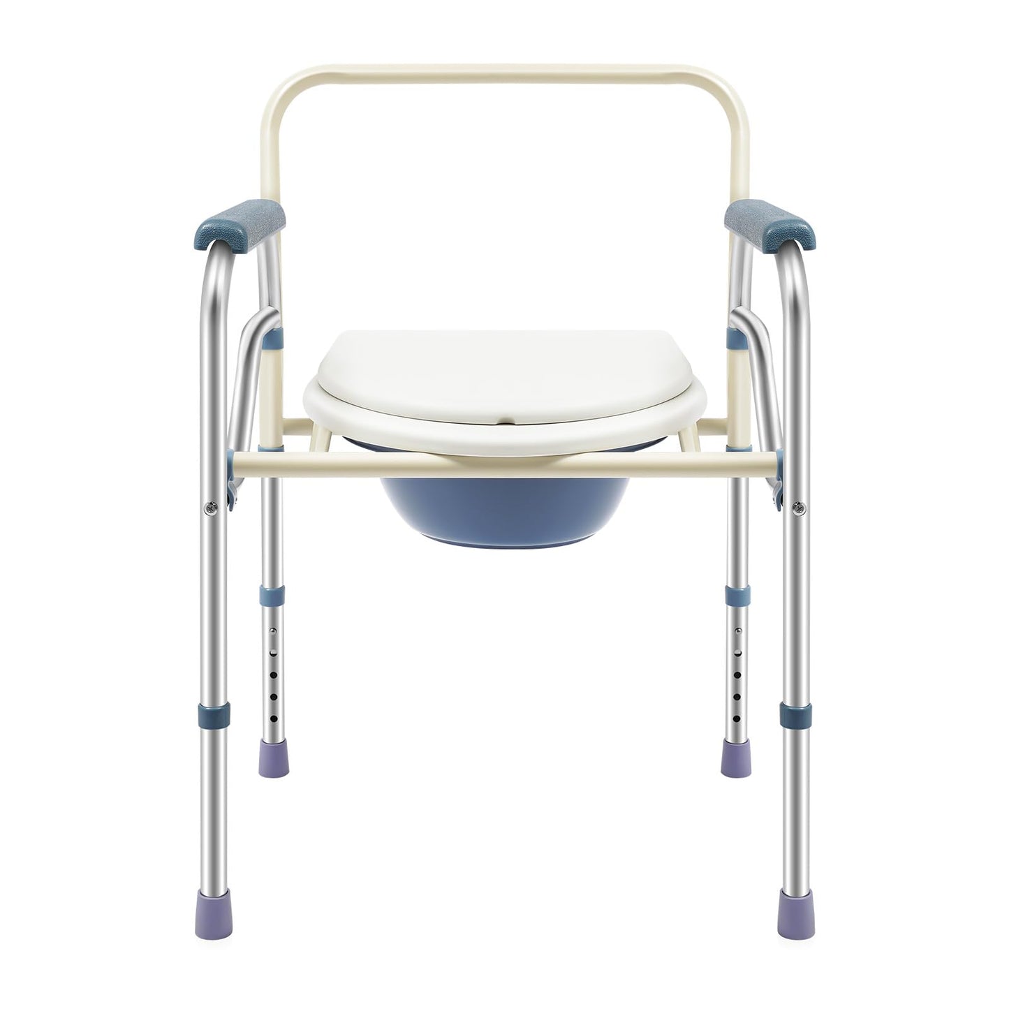 Faltbarer Duschstuhl mit Toilettensitz