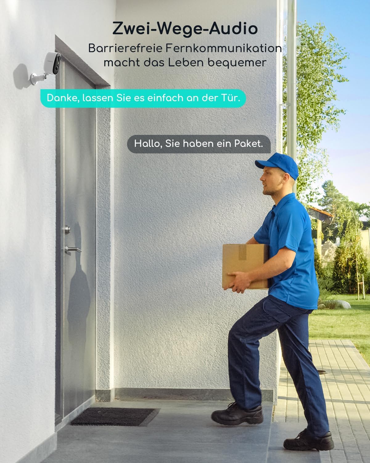 Überwachungskamera WLAN, Weiss