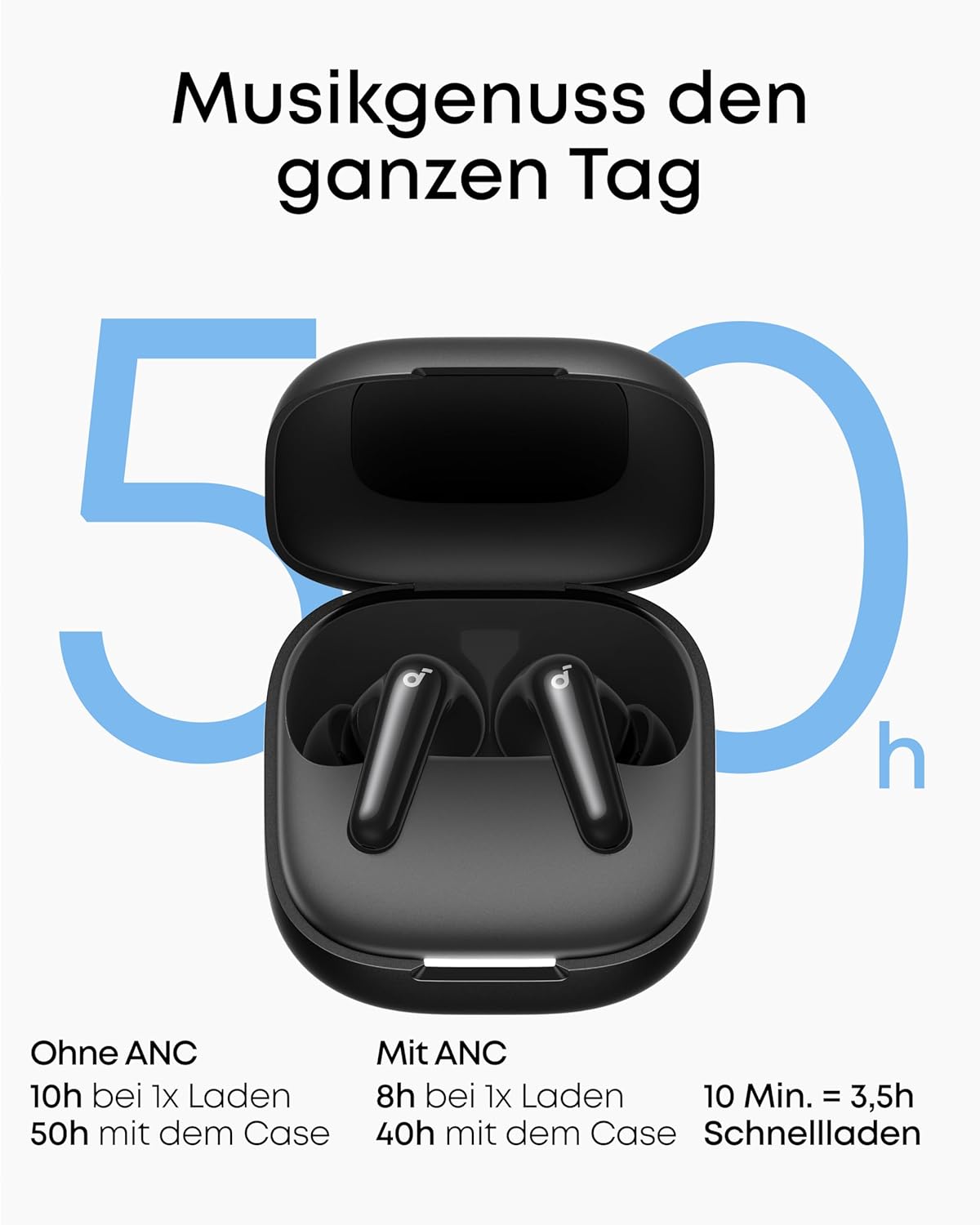 P31i Noise Cancelling Bluetooth-Kopfhörer, Schwarz