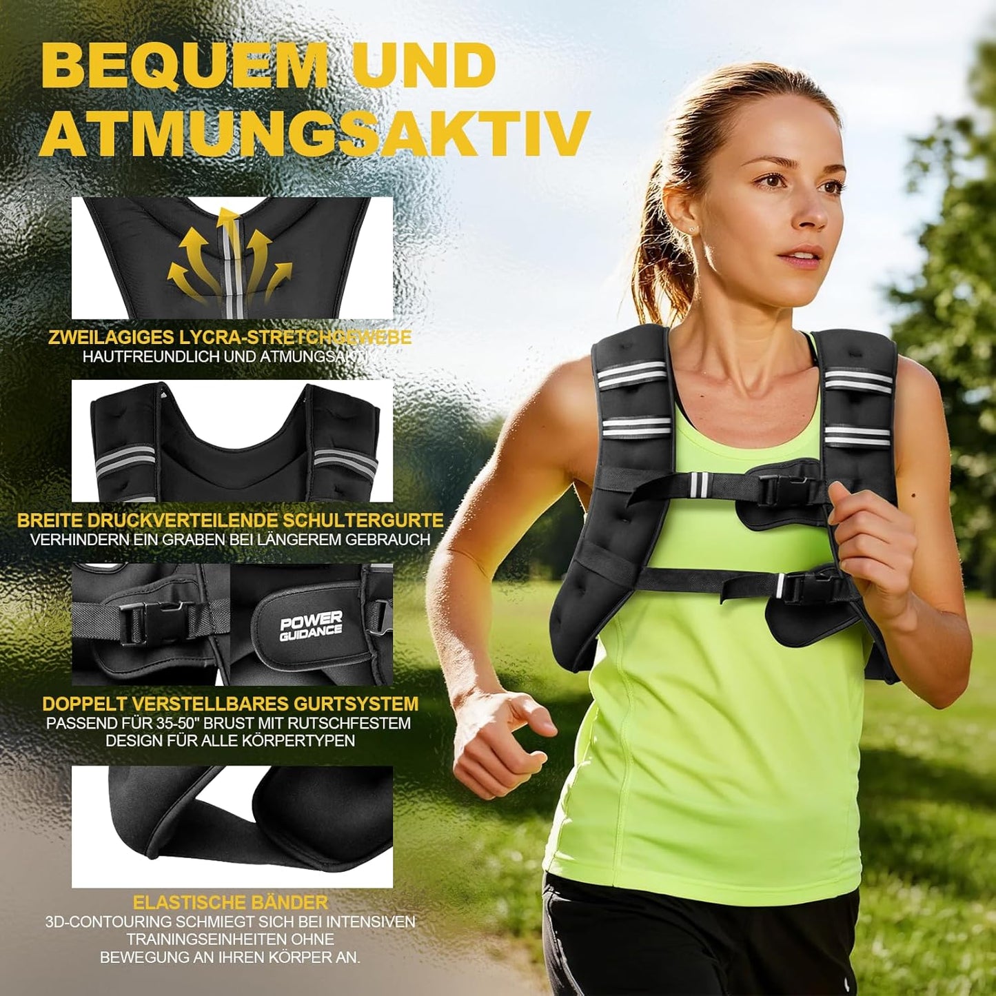 Gewichtsweste mit Staufach, 6lb/2.7kg