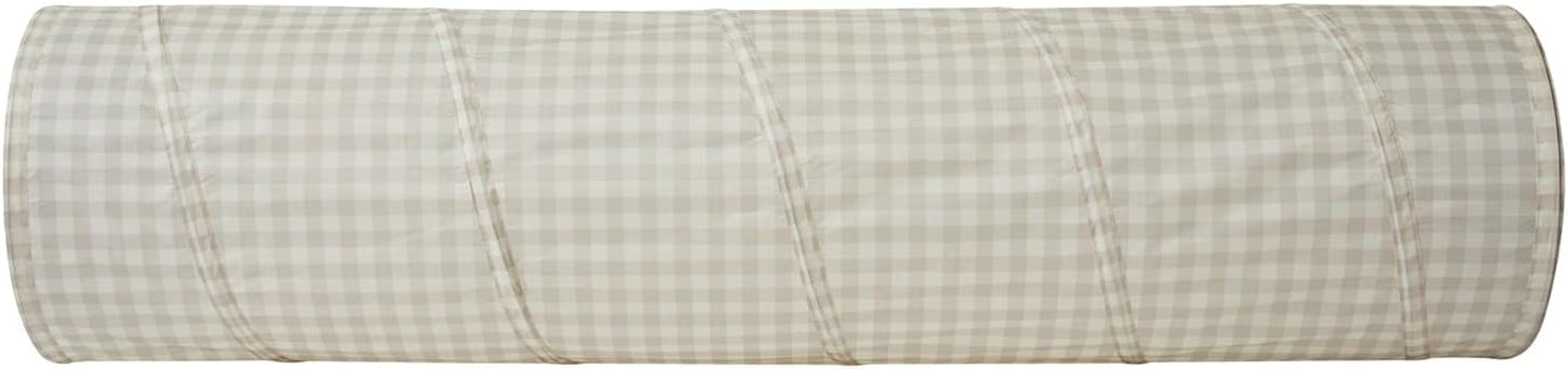 Krabbeltunnel 180 cm, Gingham Beige