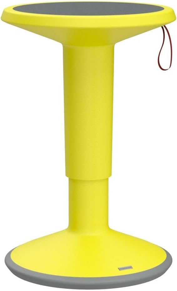 UPis1 ergonomischer Sitzhocker mit Schwingeffekt, UP Sitzhocker Zitronengelb