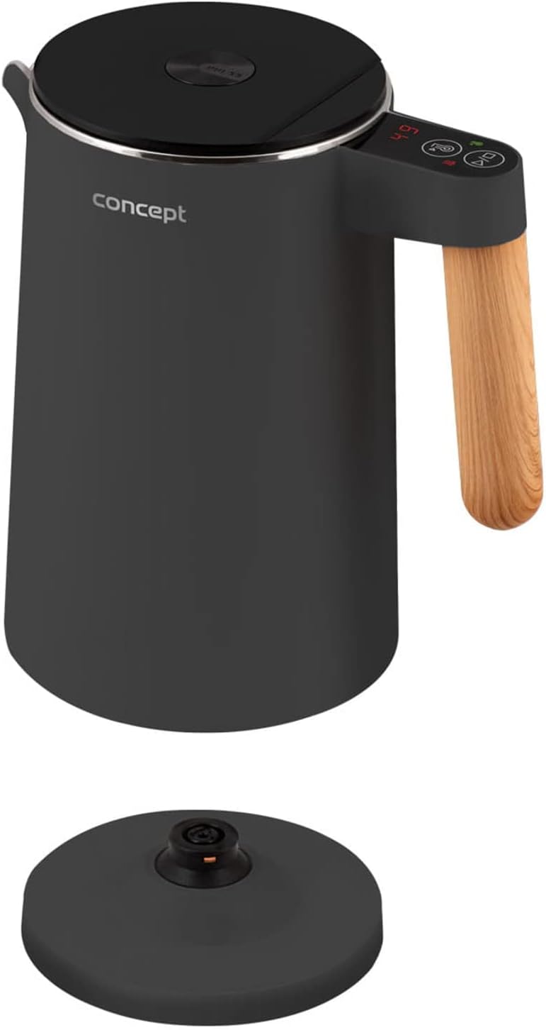 Wasserkessel mit Temperaturregelung RK3302, 1.5 Liter Anthrazit