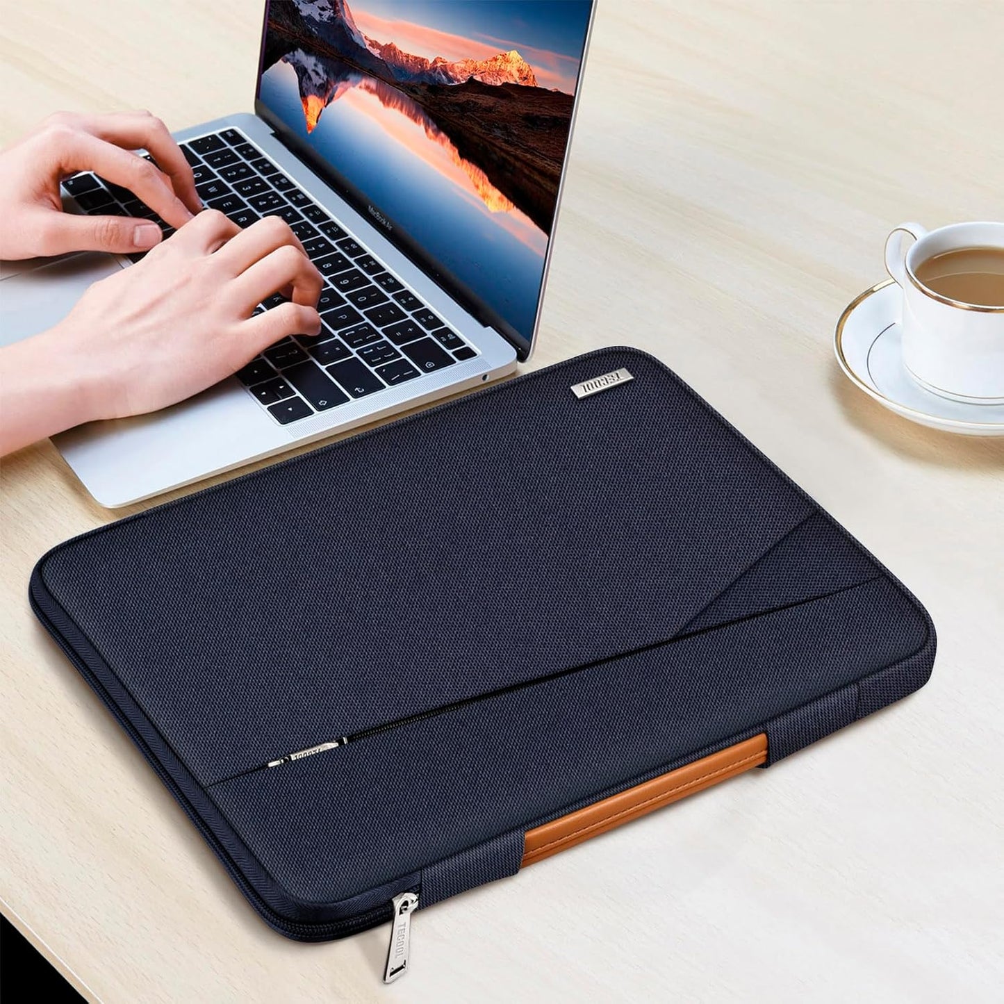 Wasserdichte Laptoptasche, 15,6 Zoll Dunkelblau