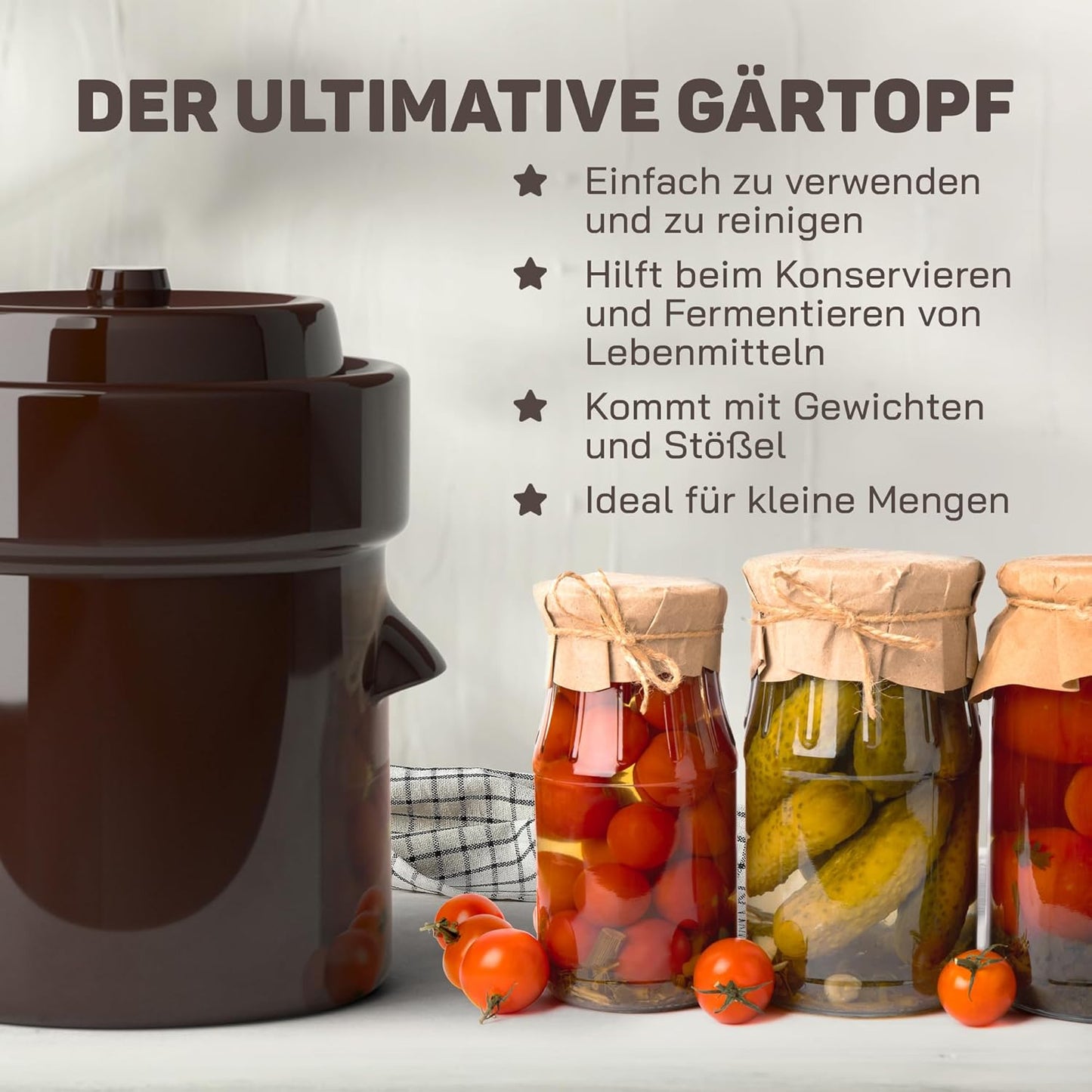 Gärtopf zum Einlegen & Fermentieren