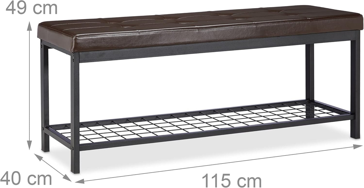 Schuhbank Cal, Braun