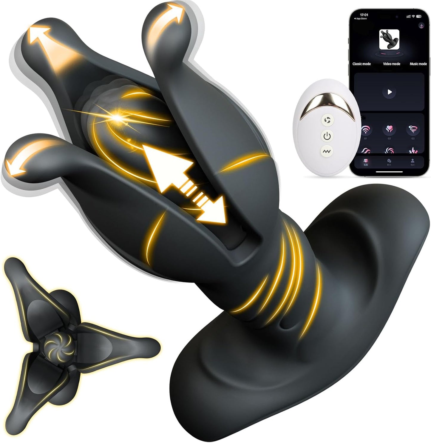 Analvibrator für Männer mit Shock-Funktion, L