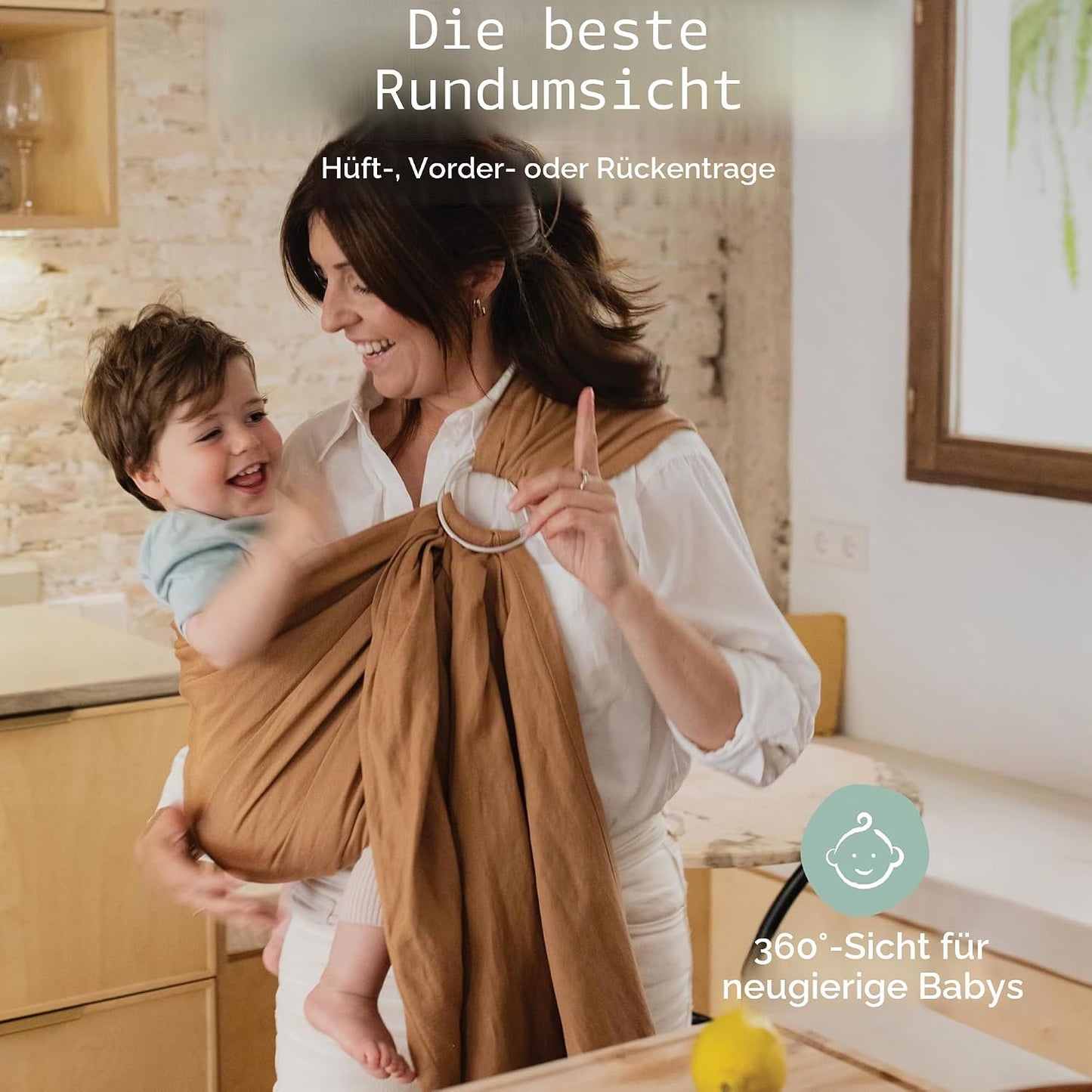Ringschlinge Babytrage, Rye