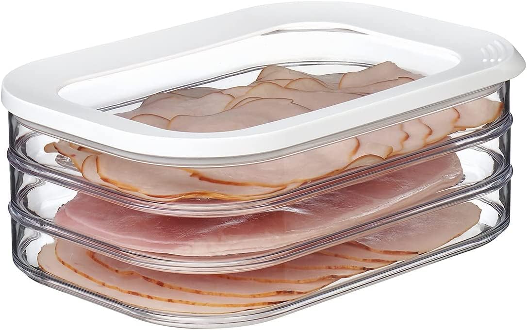 Modula Käse- und Wurstdosen-Set, Weiss Käse- und Wurstdosen-Set