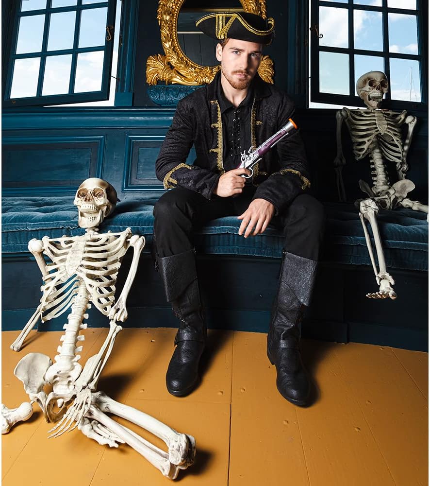 Skelett-Hängedekoration für Halloween, Bianco XL (160 cm)