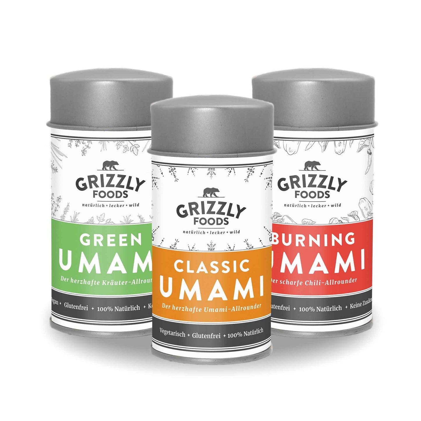 Umami Gewürze Probierpaket mit 3 Sorten, Alle 3 Sorten