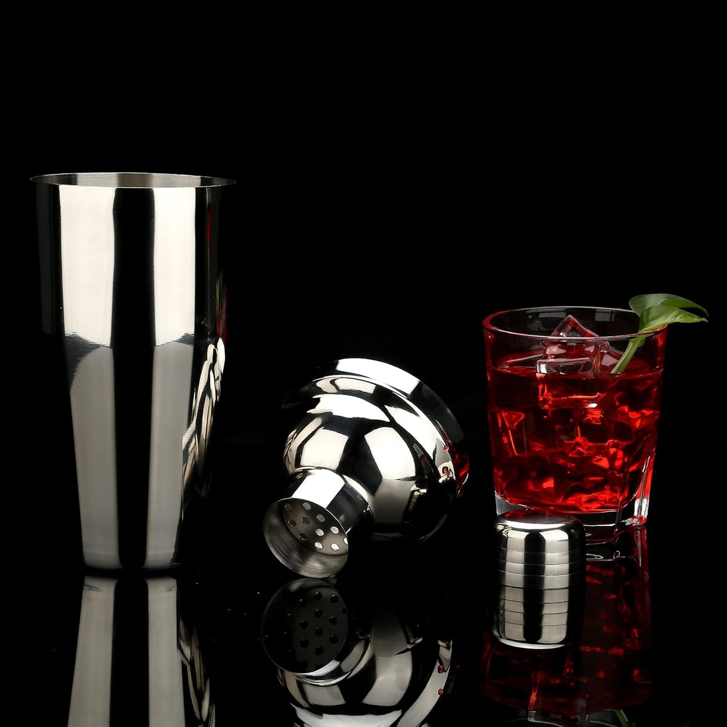 Cocktail-Shaker-Set, Silber