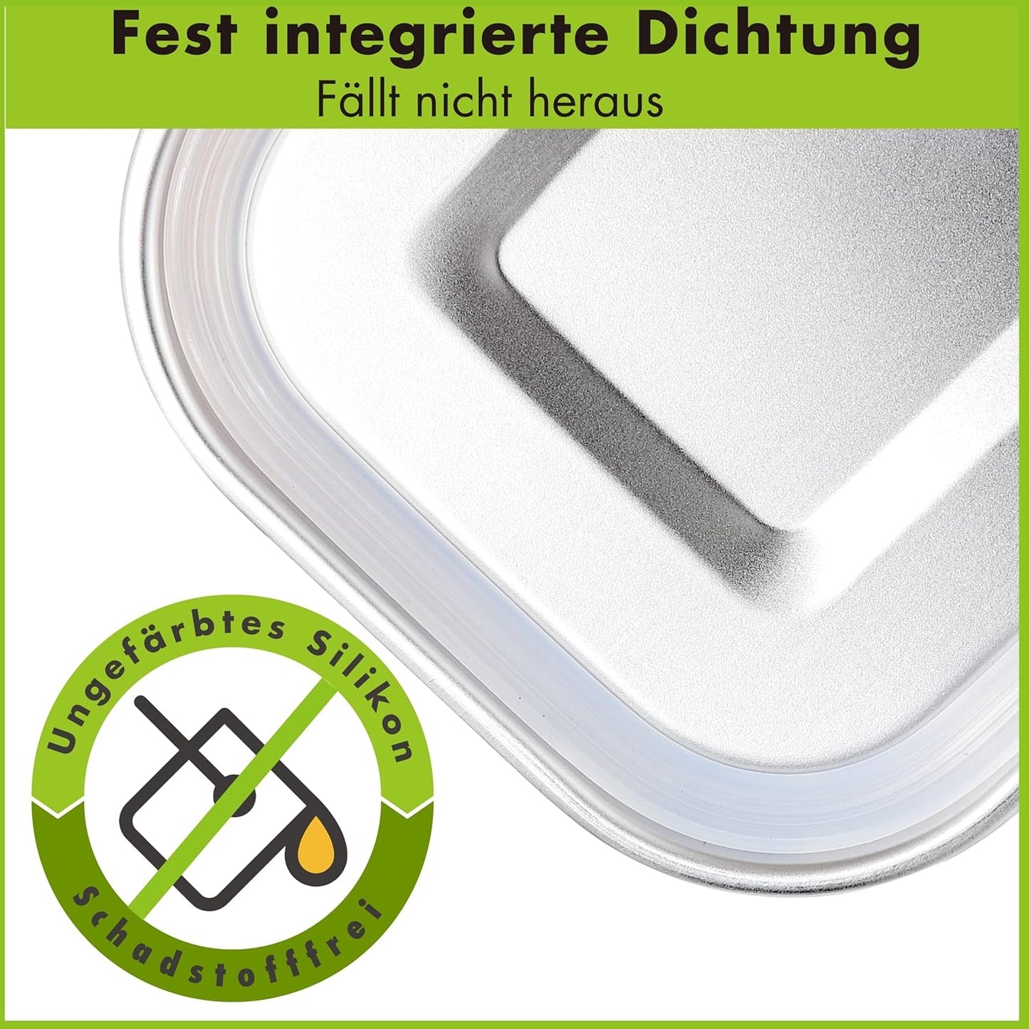 Nachhaltige Bento Lunchbox, 2400 Milliliter SafeLock 1 IB20764