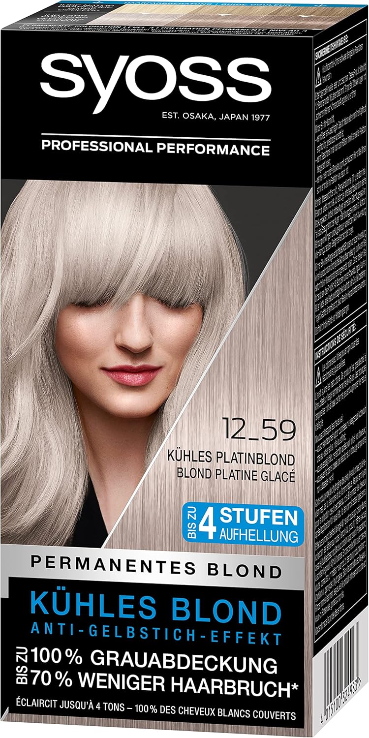 Haarfarbe Aufheller Stufe 3, 3er-Pack, Kühles Platinblond 1 stück (3er Pack)
