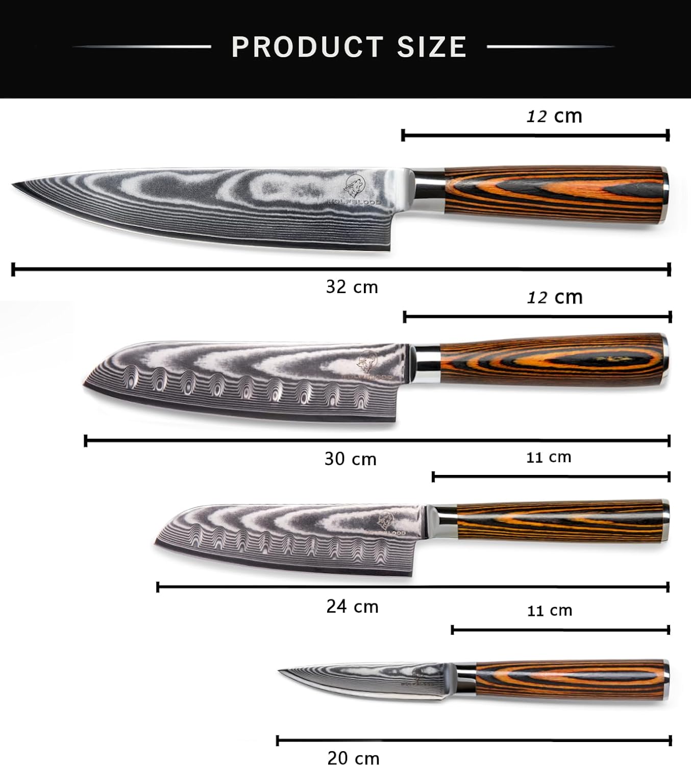 Damastmesser-Set