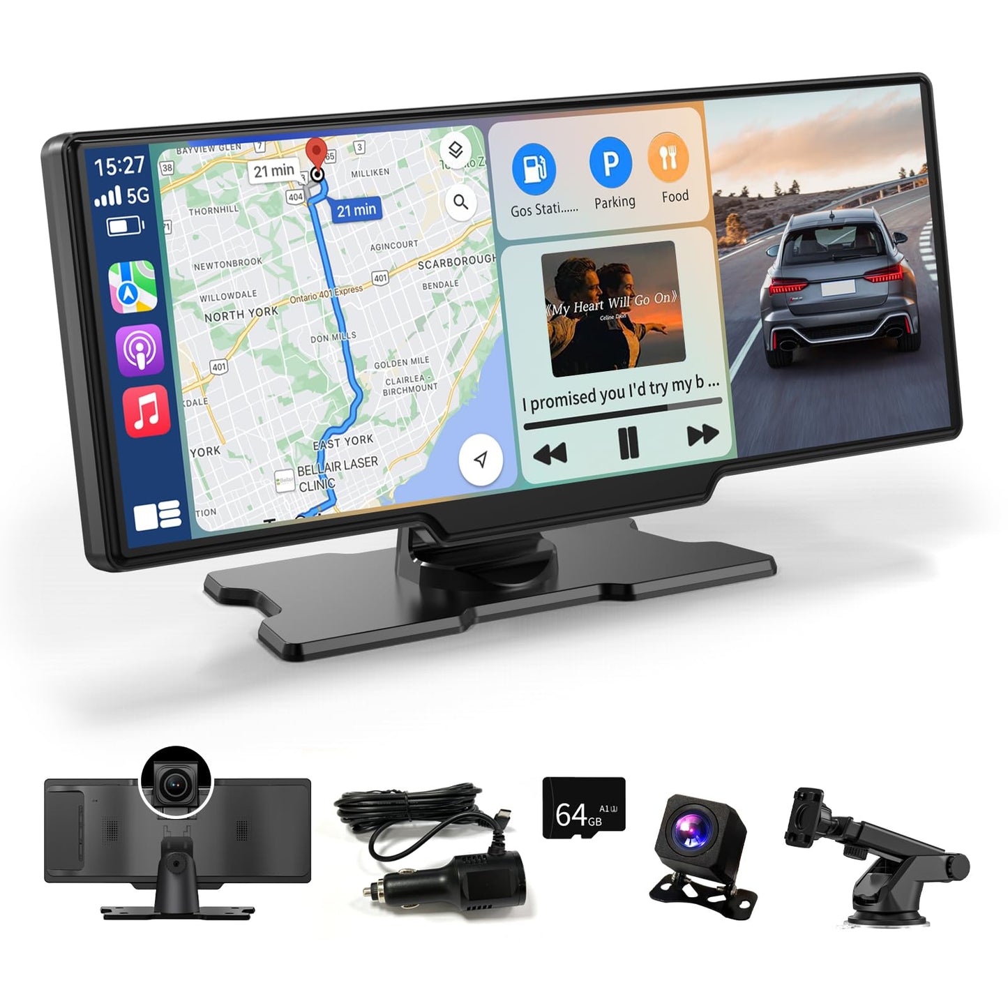 P1 Carplay Display mit Dashcam & Navigation, P1