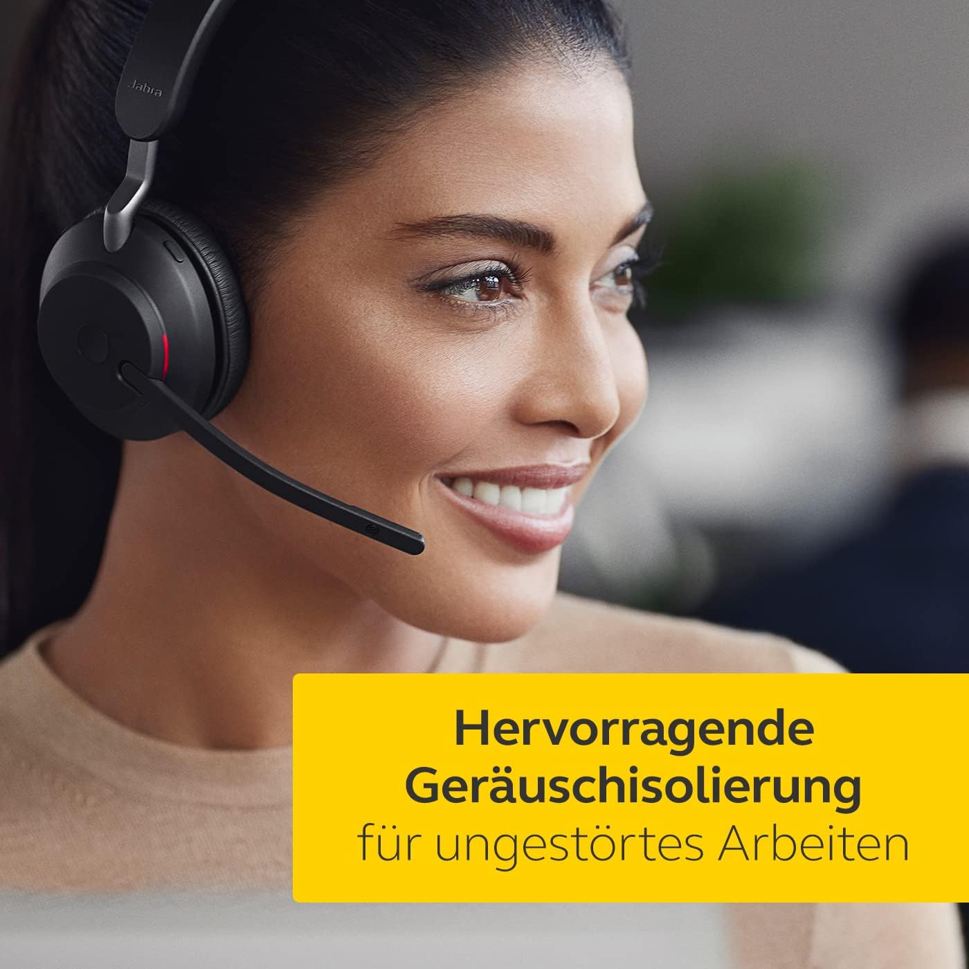 Evolve2 65 Mono-Headset mit Geräuschunterdrückung, USB-A dongle, Mono, Alle Plattformen, Schwarz