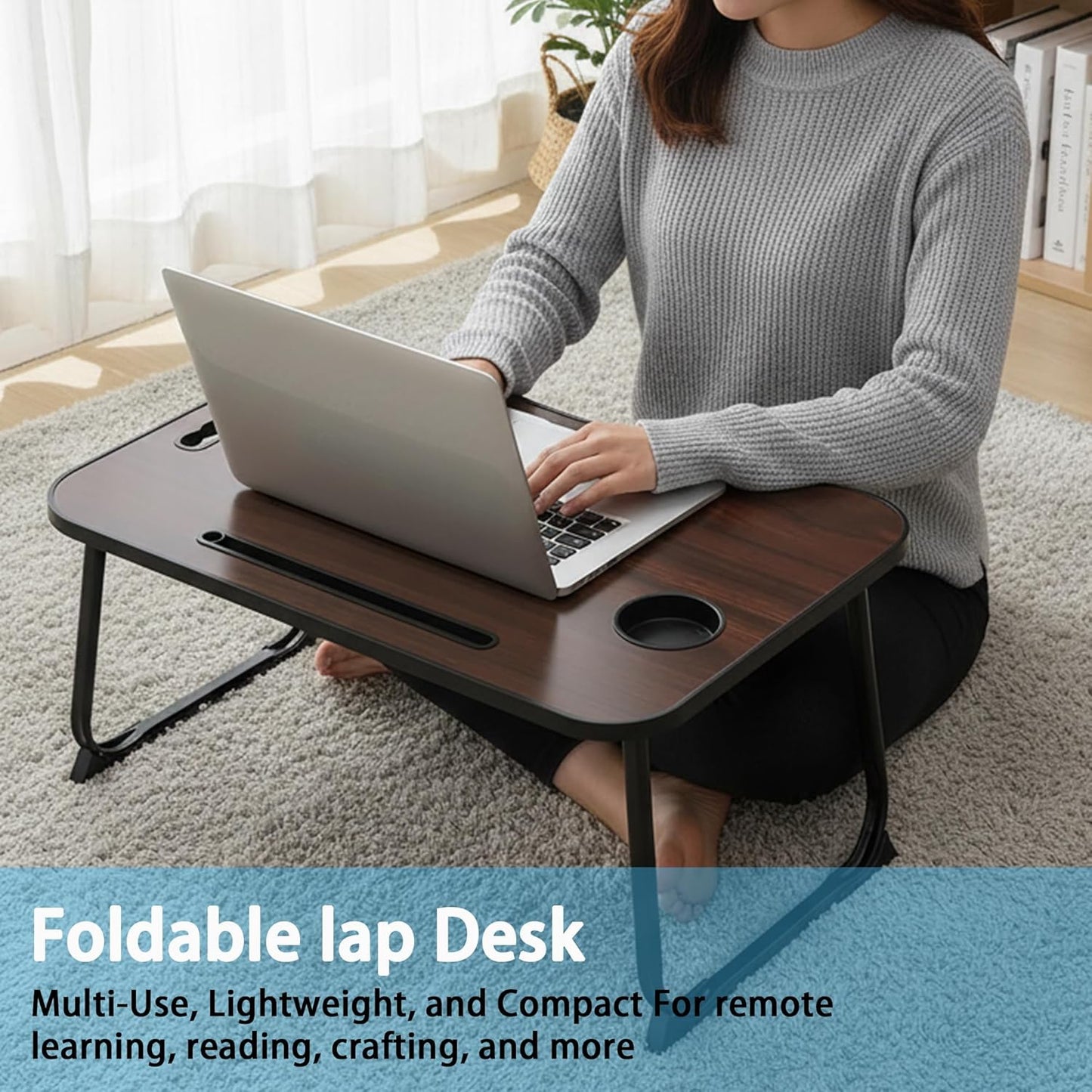 Multifunktionaler Laptoptisch, Dark Wood