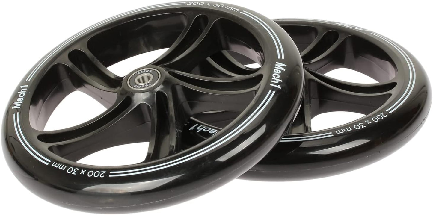 Rollen-Set für Kickscooter, 200x30mm ohne LED