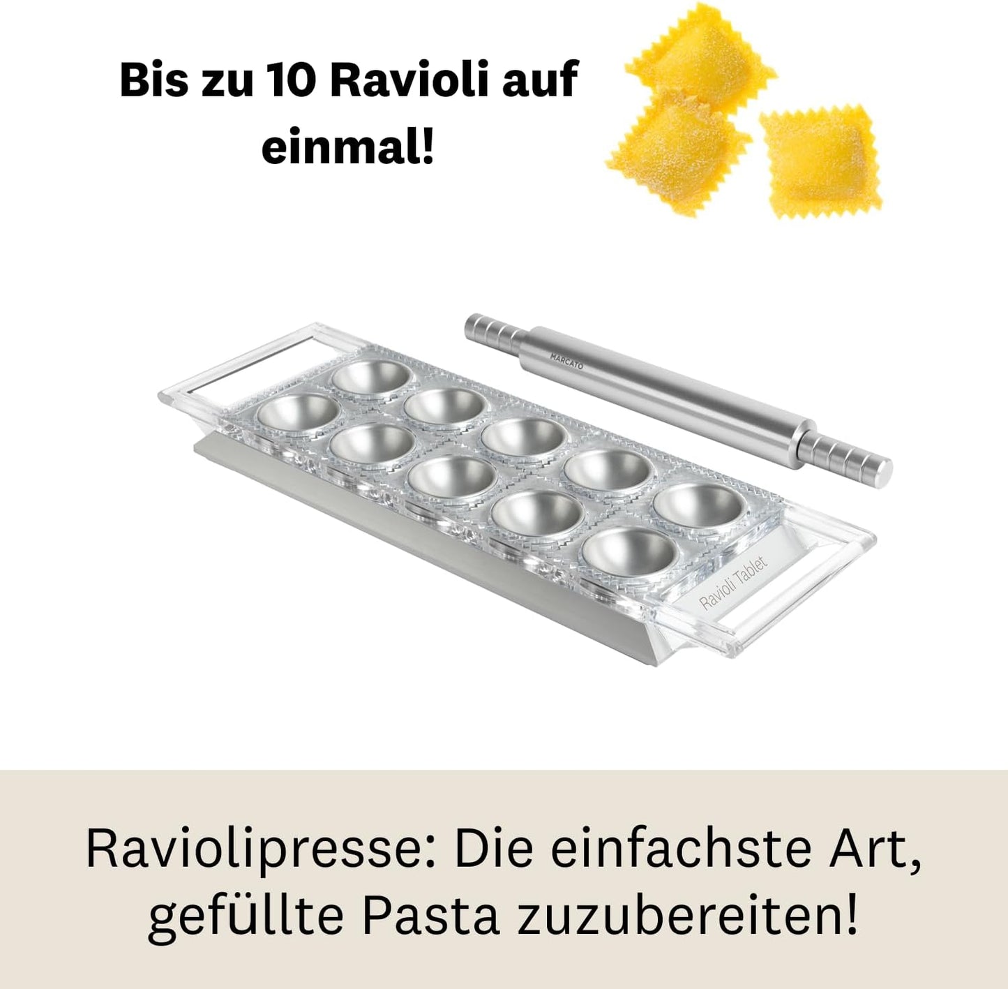 Ravioli Form, Silberfarben Silber
