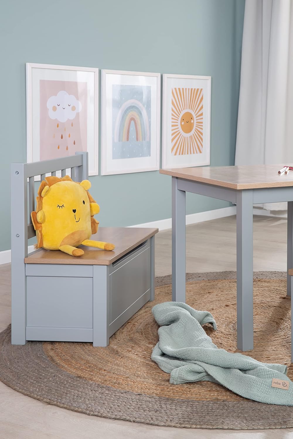 Kindertruhenbank, Grau