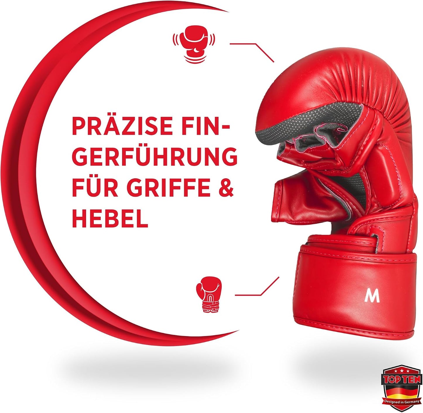 MMA Sparringhandschuhe Contender, Rot XL