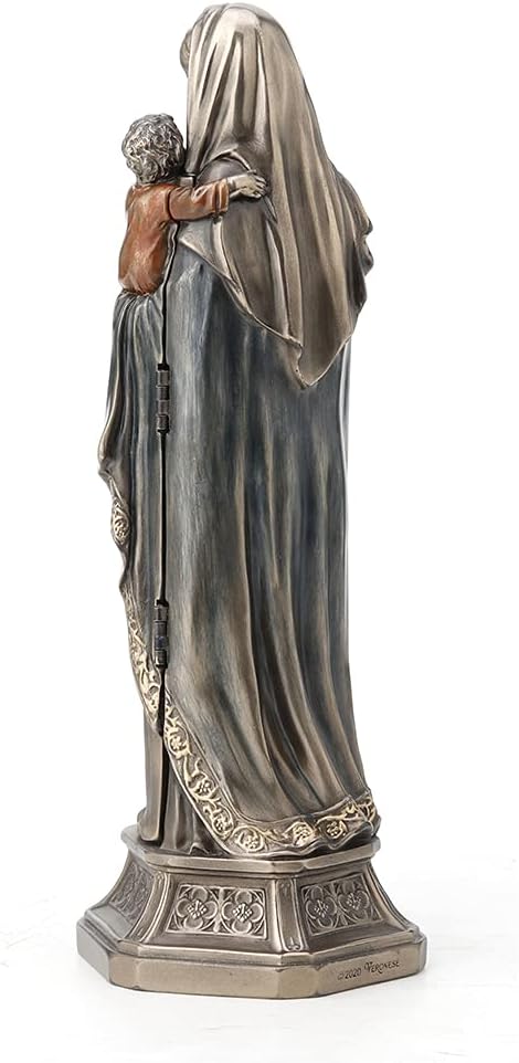 Triptychon Madonna und Jesuskind, Length 3 * Width 2 3/4 * Height 7 7/8 (Inch) / Bronze
