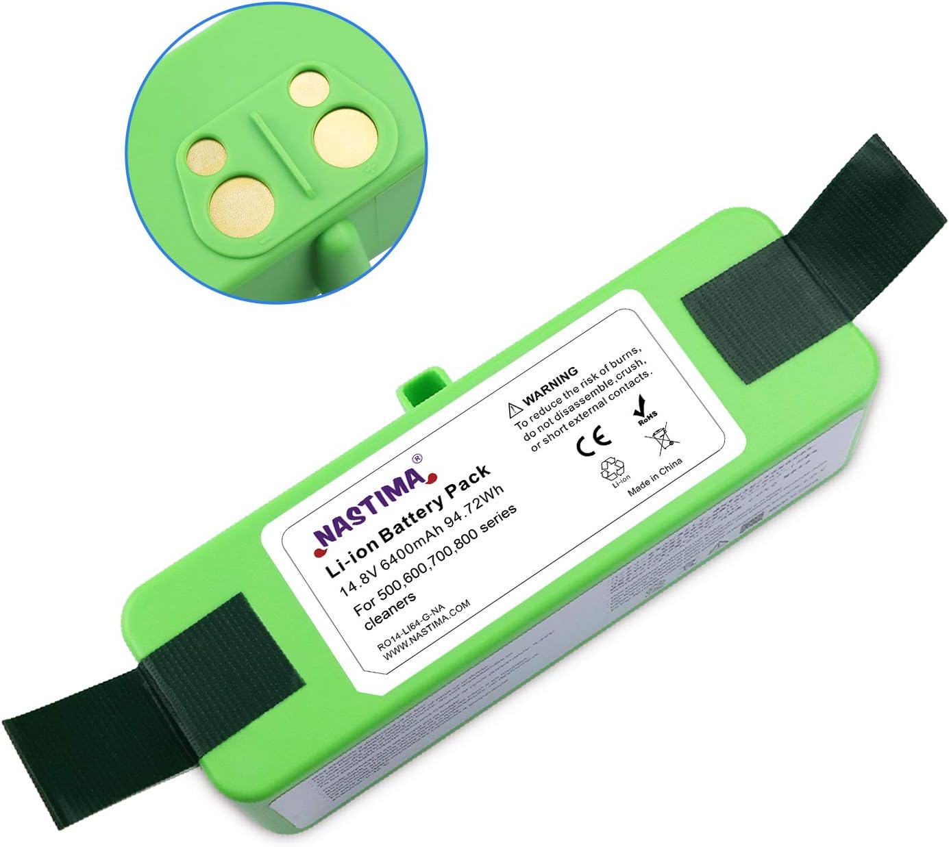Ersatzakku für Roomba Modelle, 6400mAh