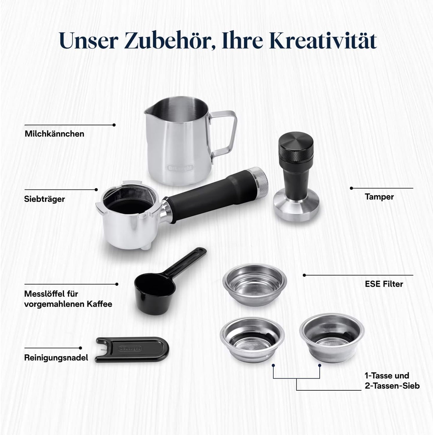 Dedica Duo Siebträgermaschine mit Milchaufschäumer