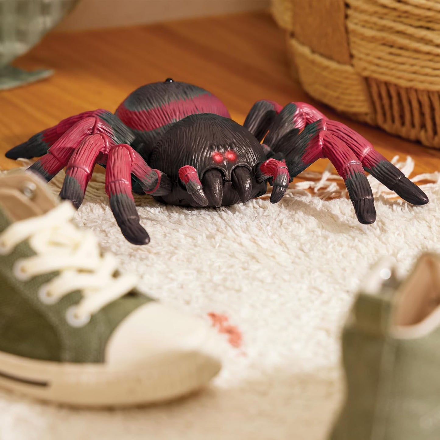 Ferngesteuerte Spielzeug-Vogelspinne ab 6 Jahren, Rote Spinne