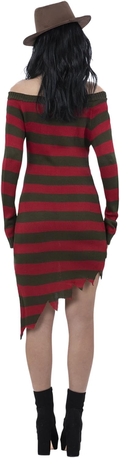 Freddy Krüger Strickkleid Kostüm, Small (UK 8-10)