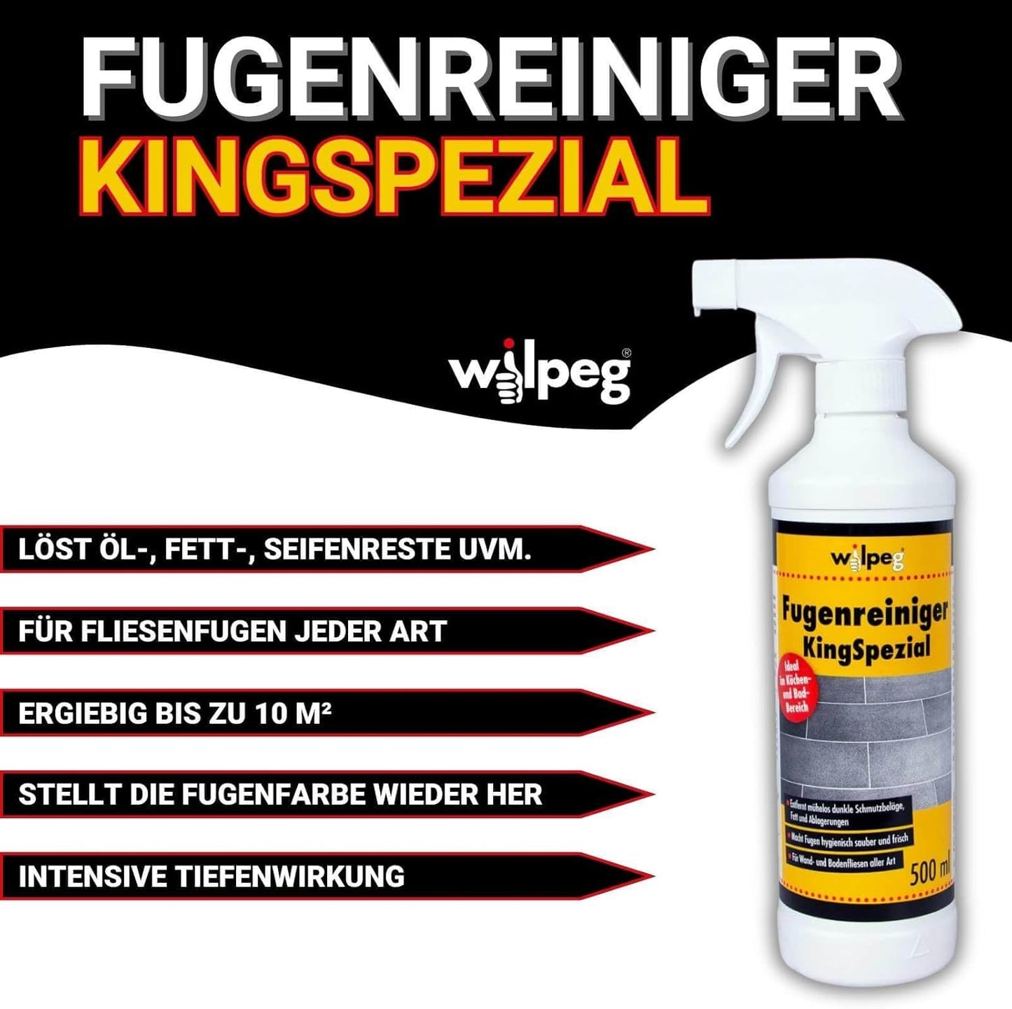 Fugenreiniger-Set (4x 500ml), 4x 500ml
