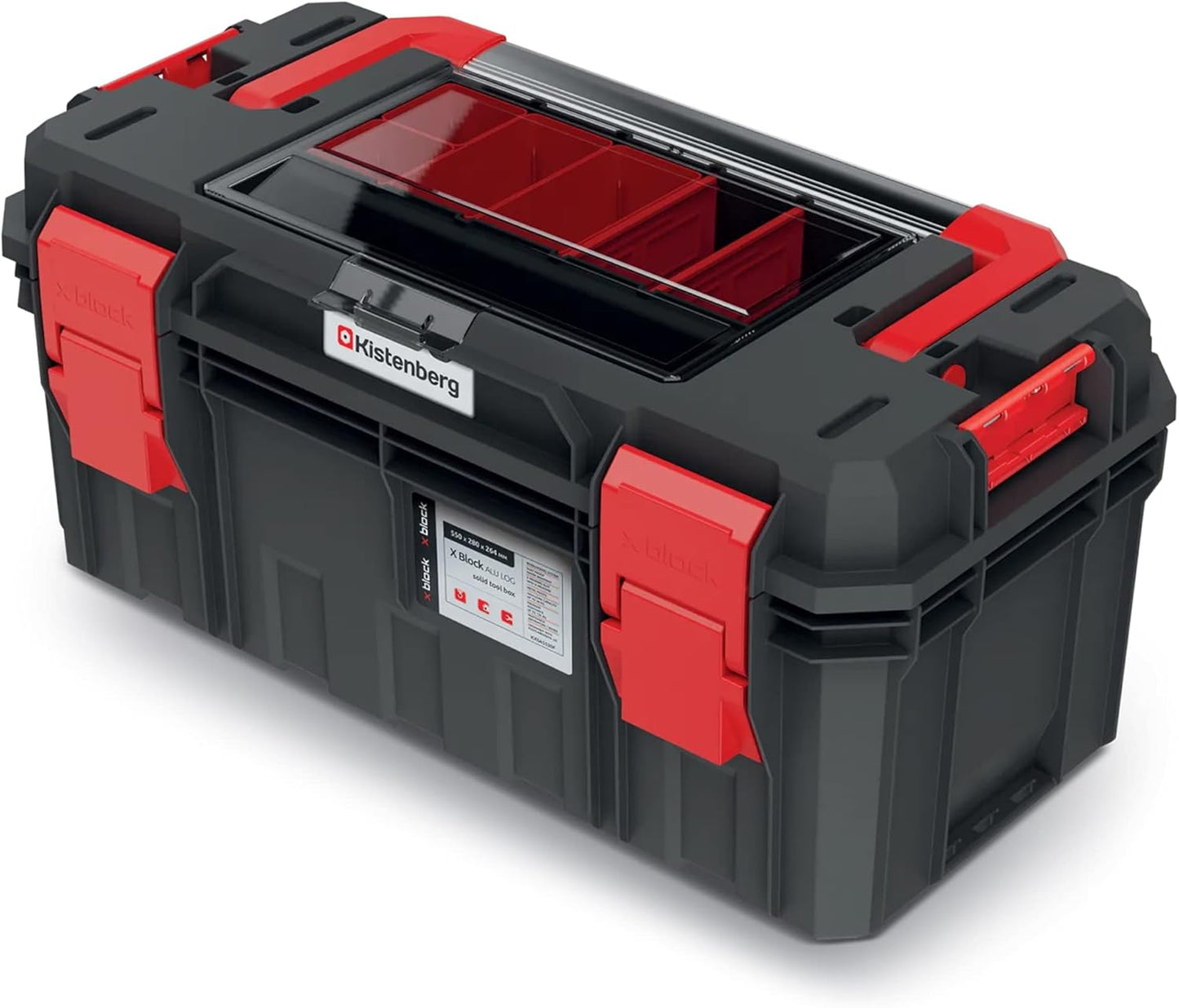 Werkzeugkiste mit Organizer, 55 x 25 x 26,4 cm