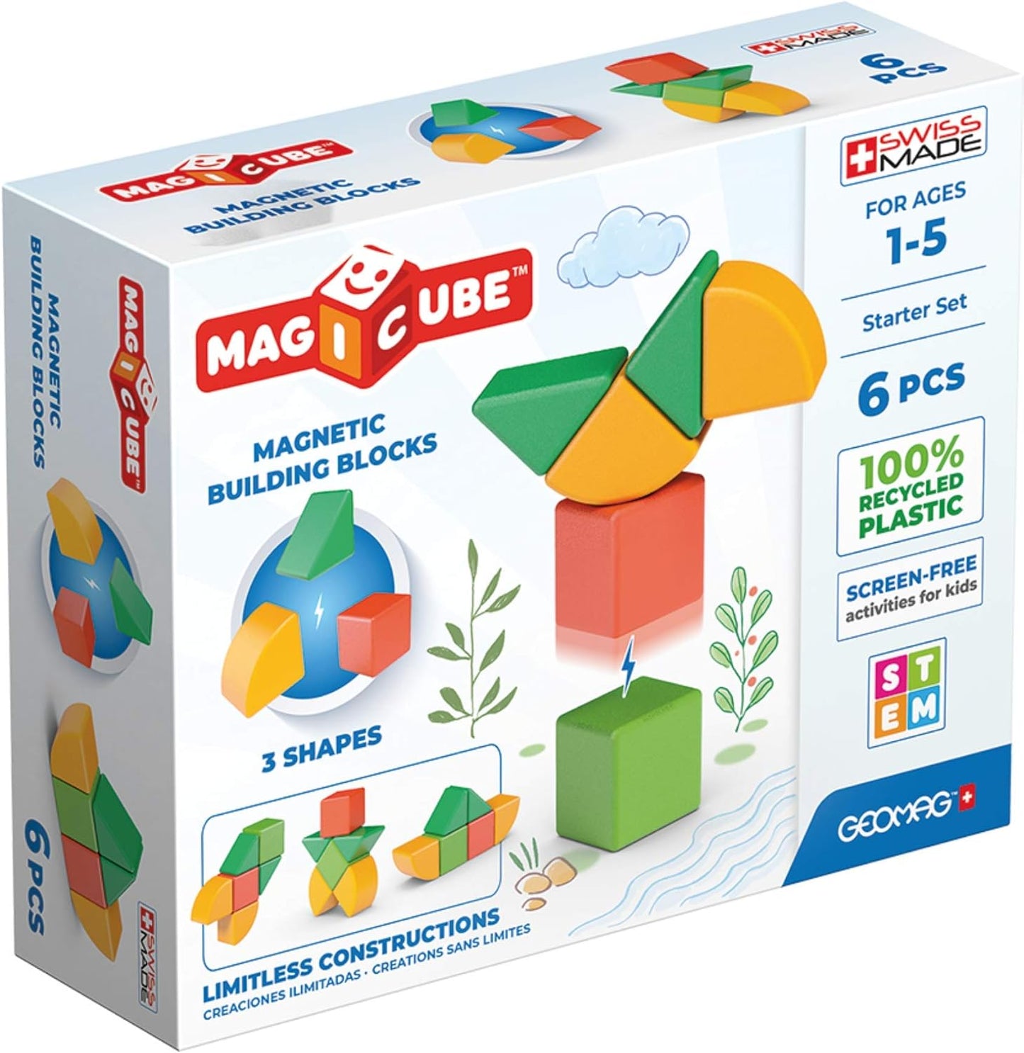 Magicube Magnetische Blöcke, 6 pz
