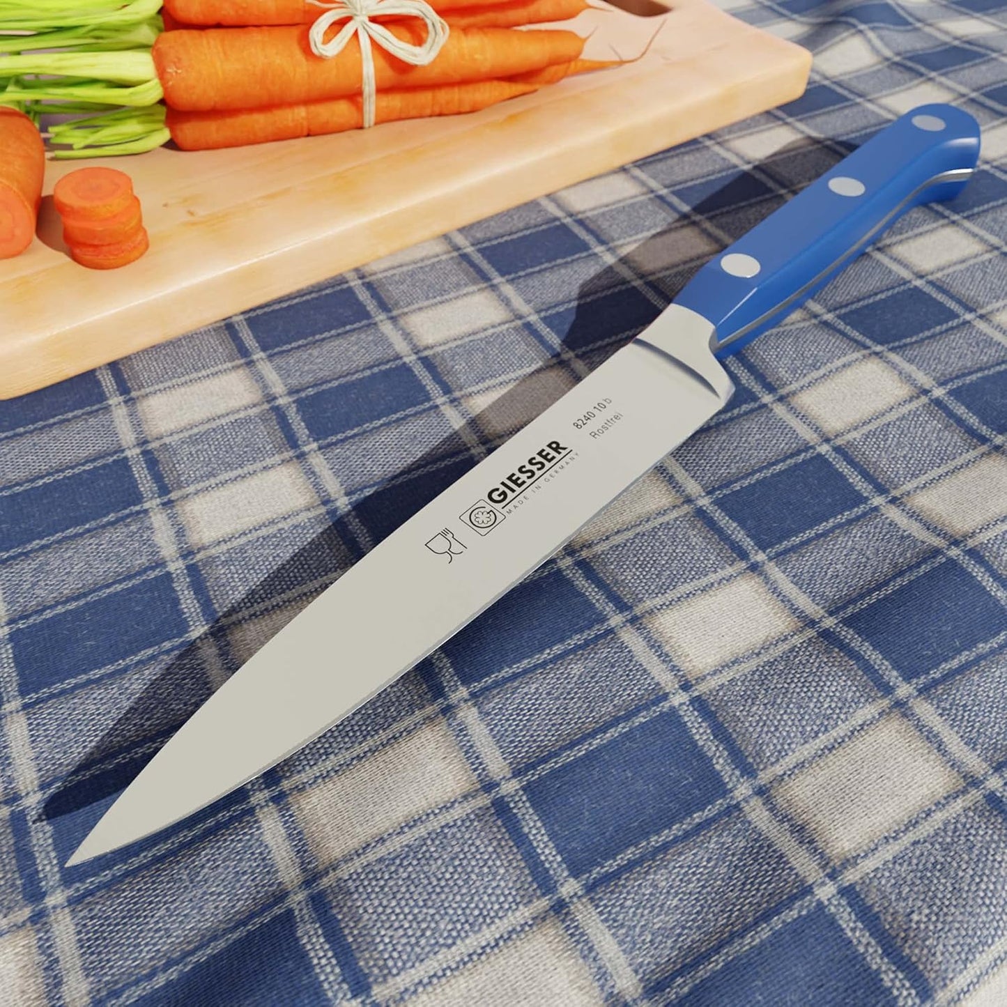 Geschmiedetes Spickmesser, 10 cm Spickmesser Blau
