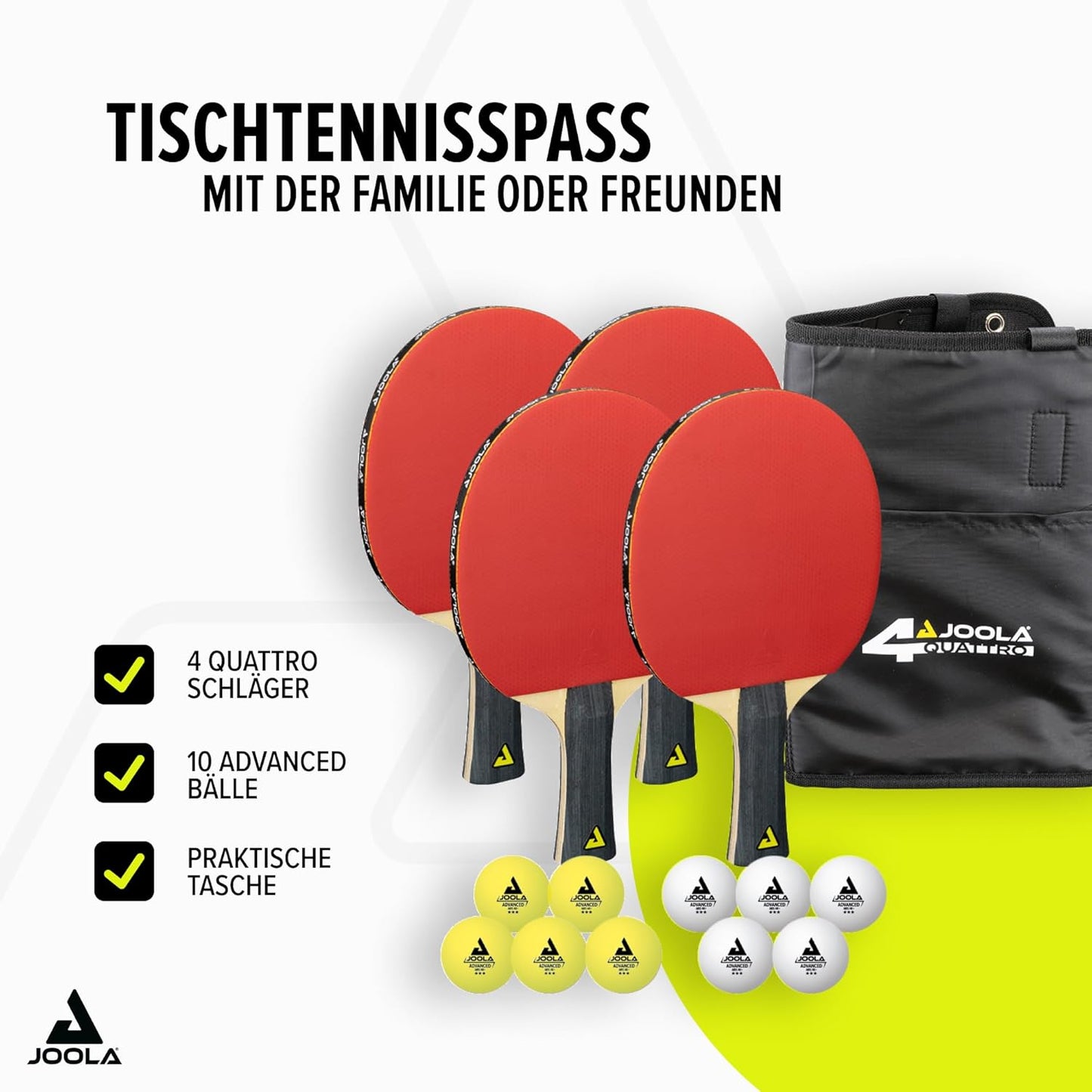 Tischtennis-Set, QUATTRO Single