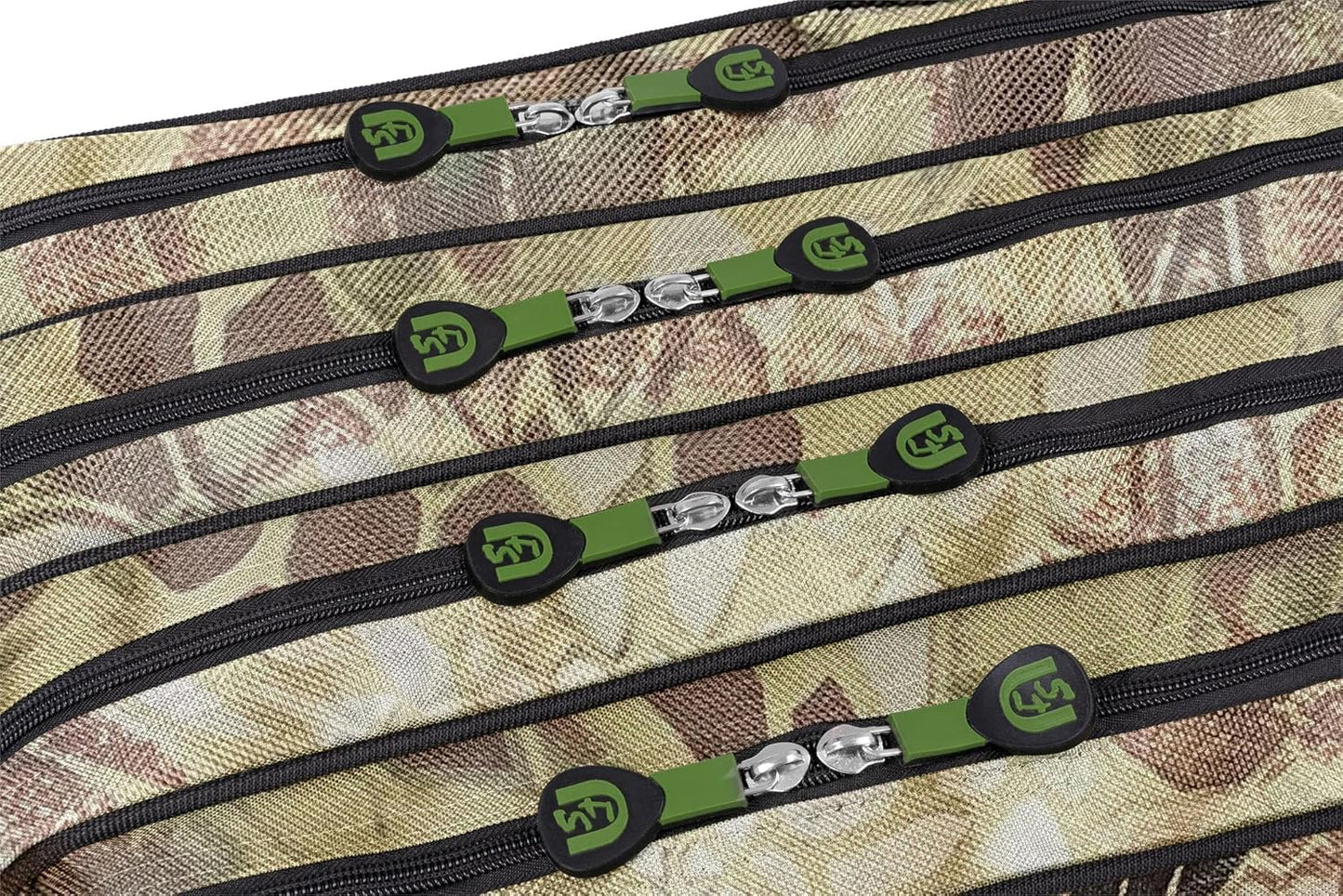 Rutentasche Rod Case für 2-4 Ruten, 150 cm, wasserabweisend, Wald-Camo 4 Innenfächer 150 cm
