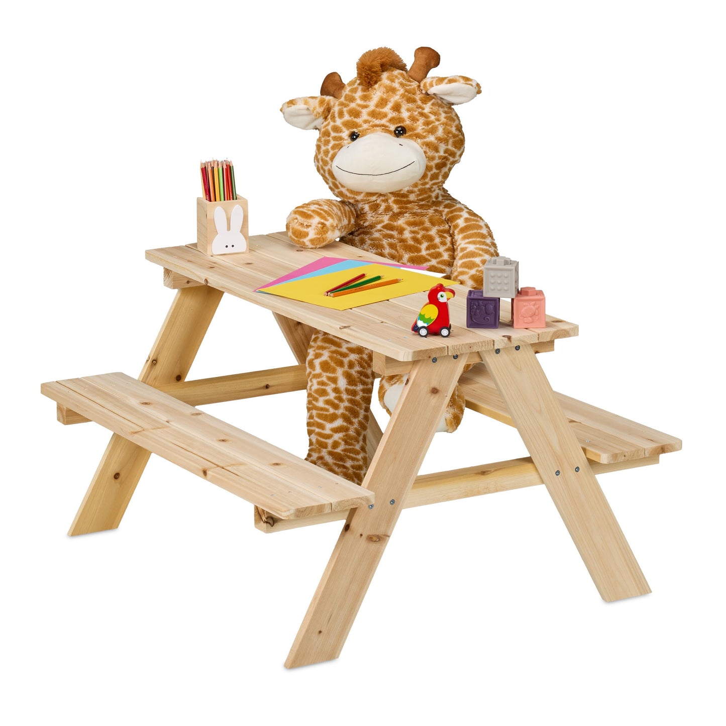 Kindersitzgarnitur Picknickbank, Natur