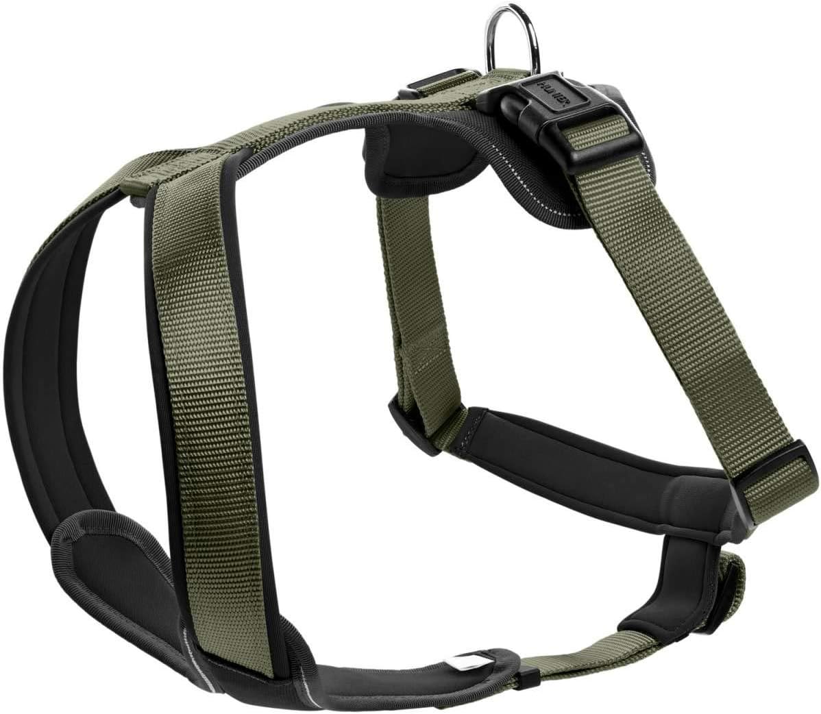 Hundegeschirr, oliv/schwarz 72 - 91 cm