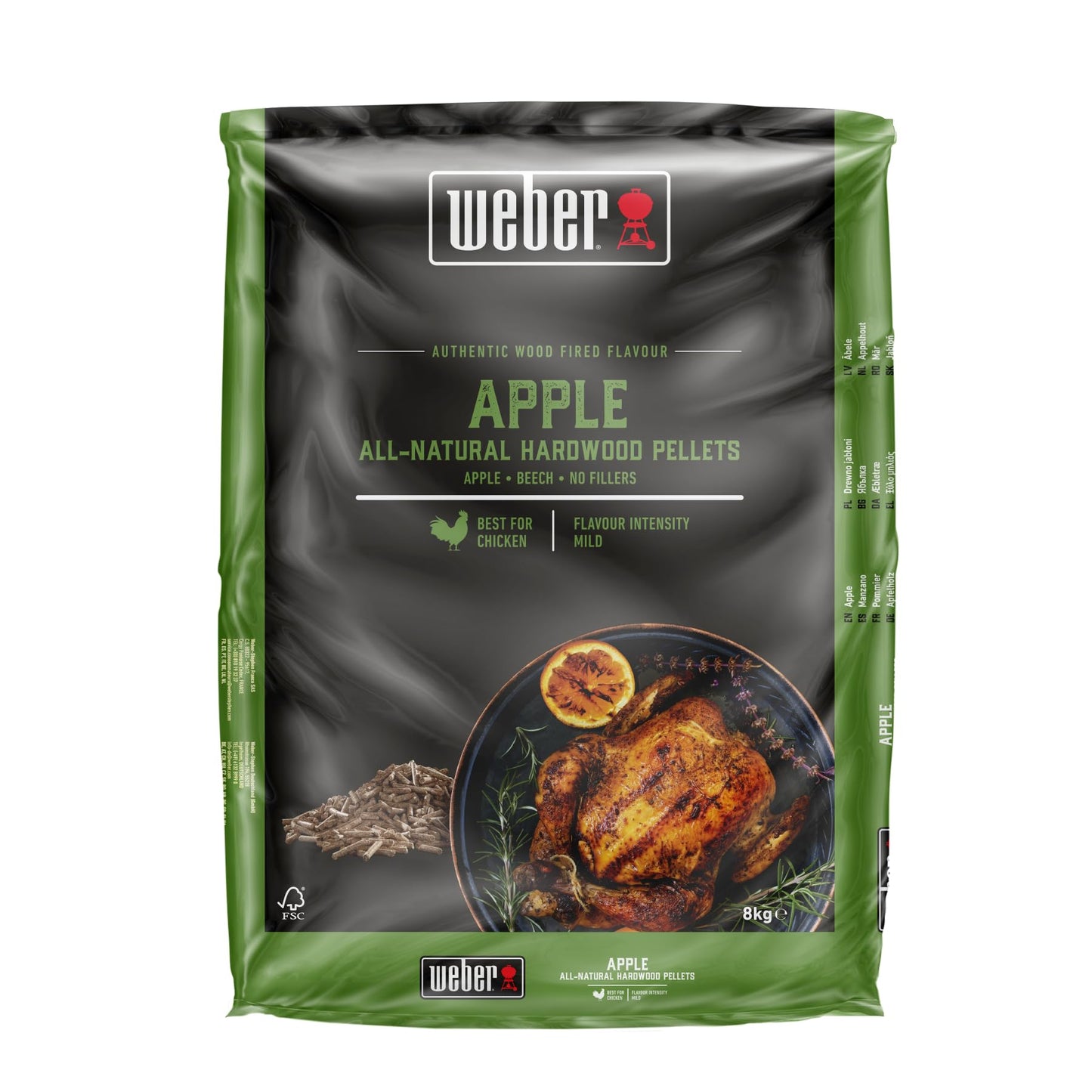 Apfelholz Pellets für Pelletgrills, 8 kg, Apfel