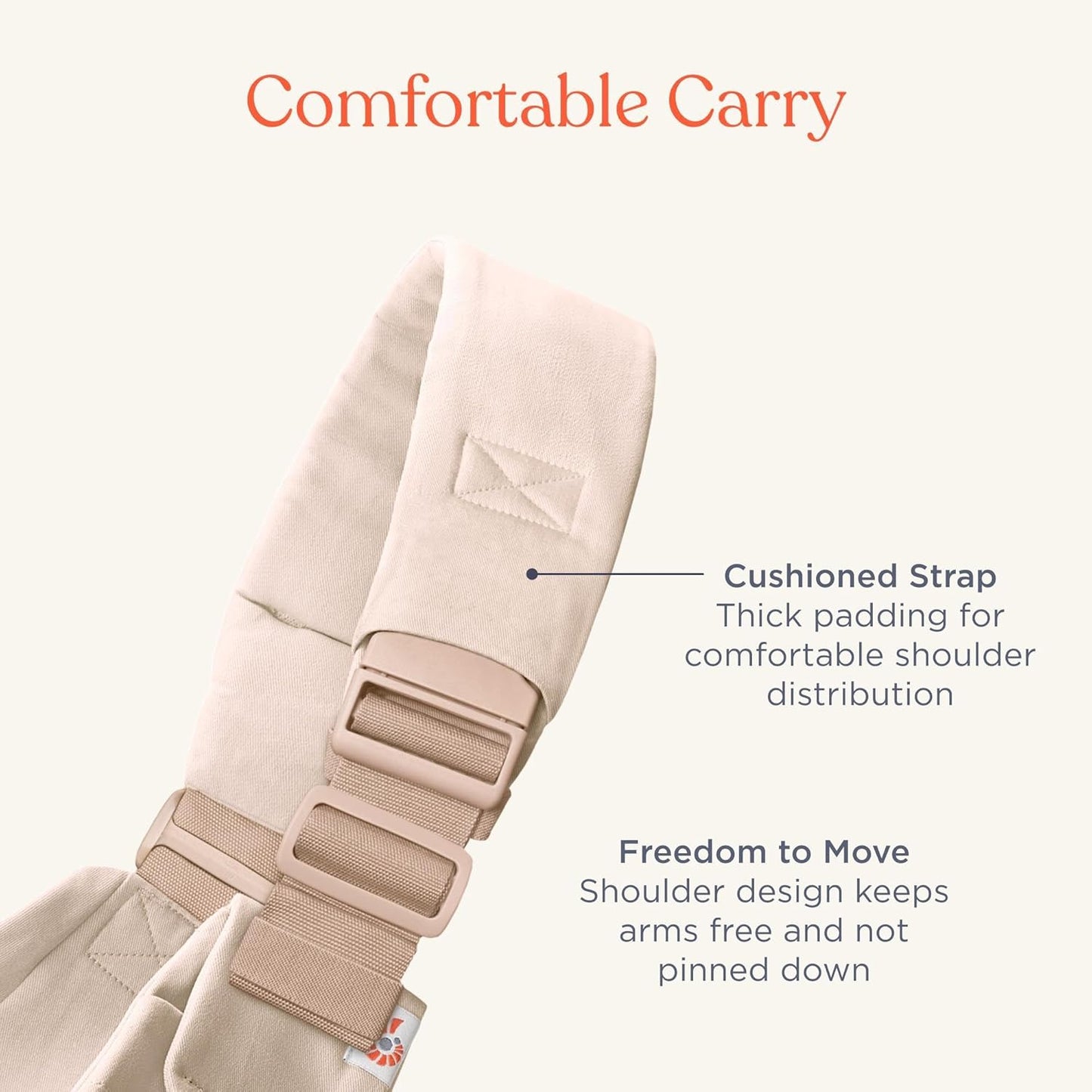Upsie Sling Babyhüfttrage, Natural Beige