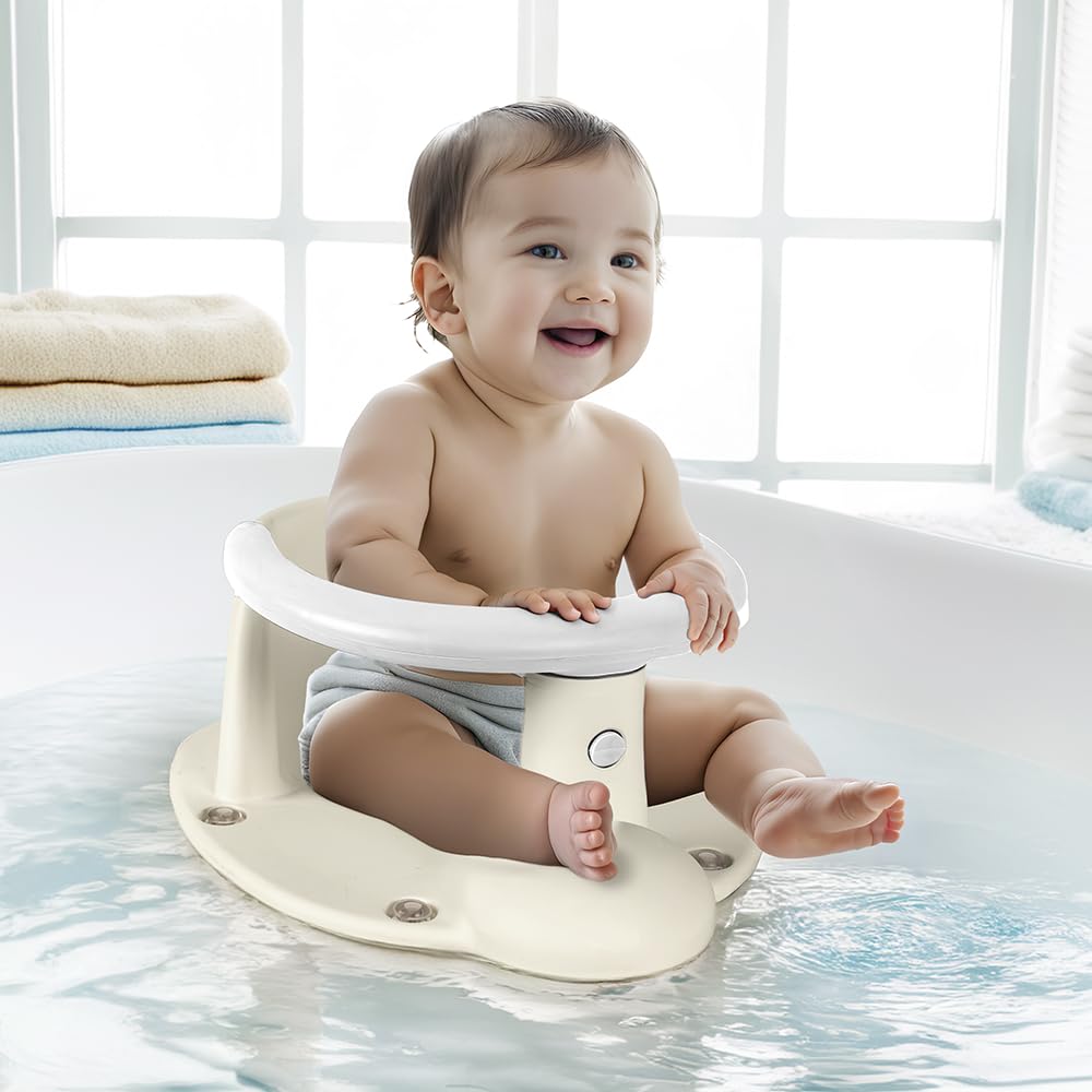 Rutschfester Badewannensitz, Relax Beige