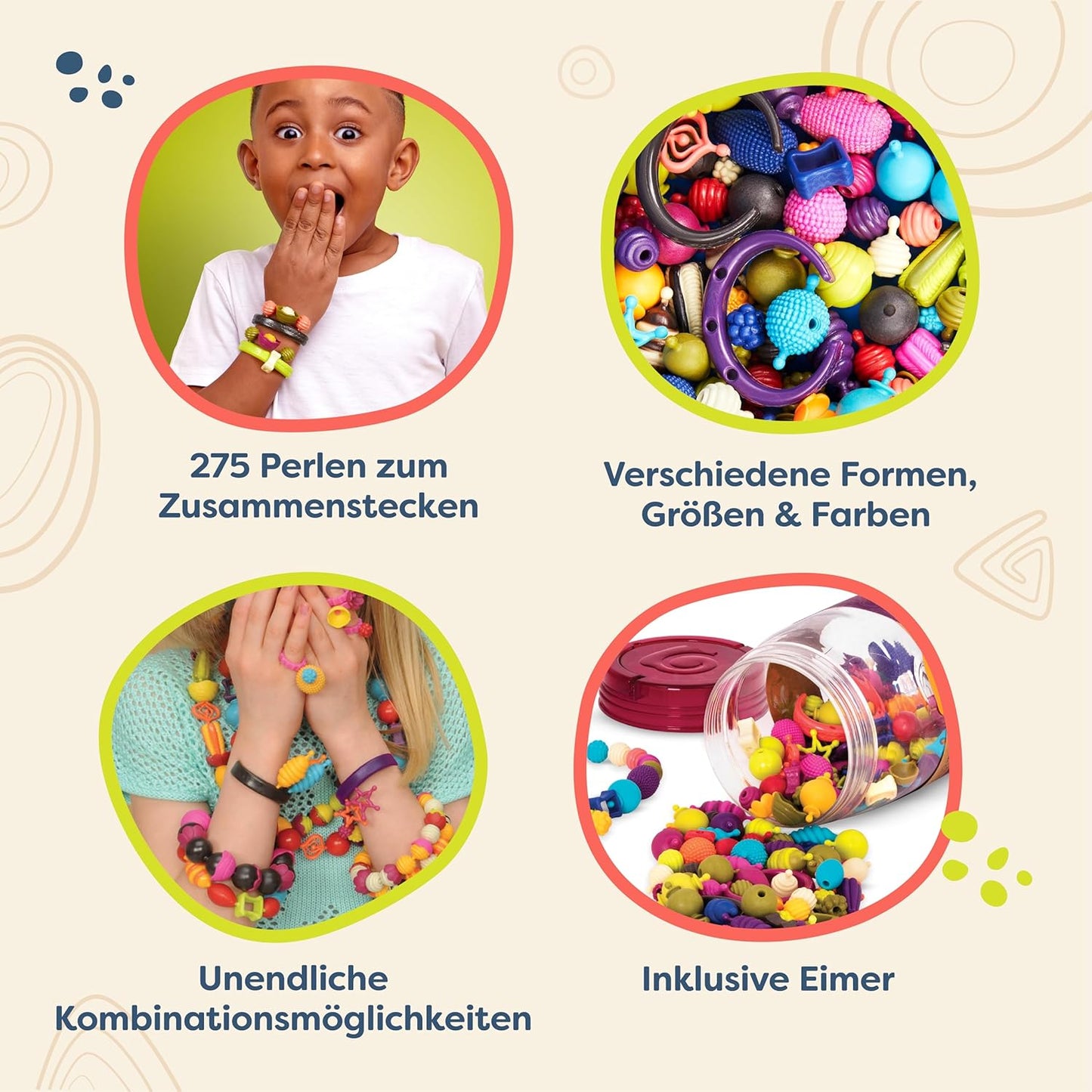 Beauty Pops Schmuckset, 275 Stück