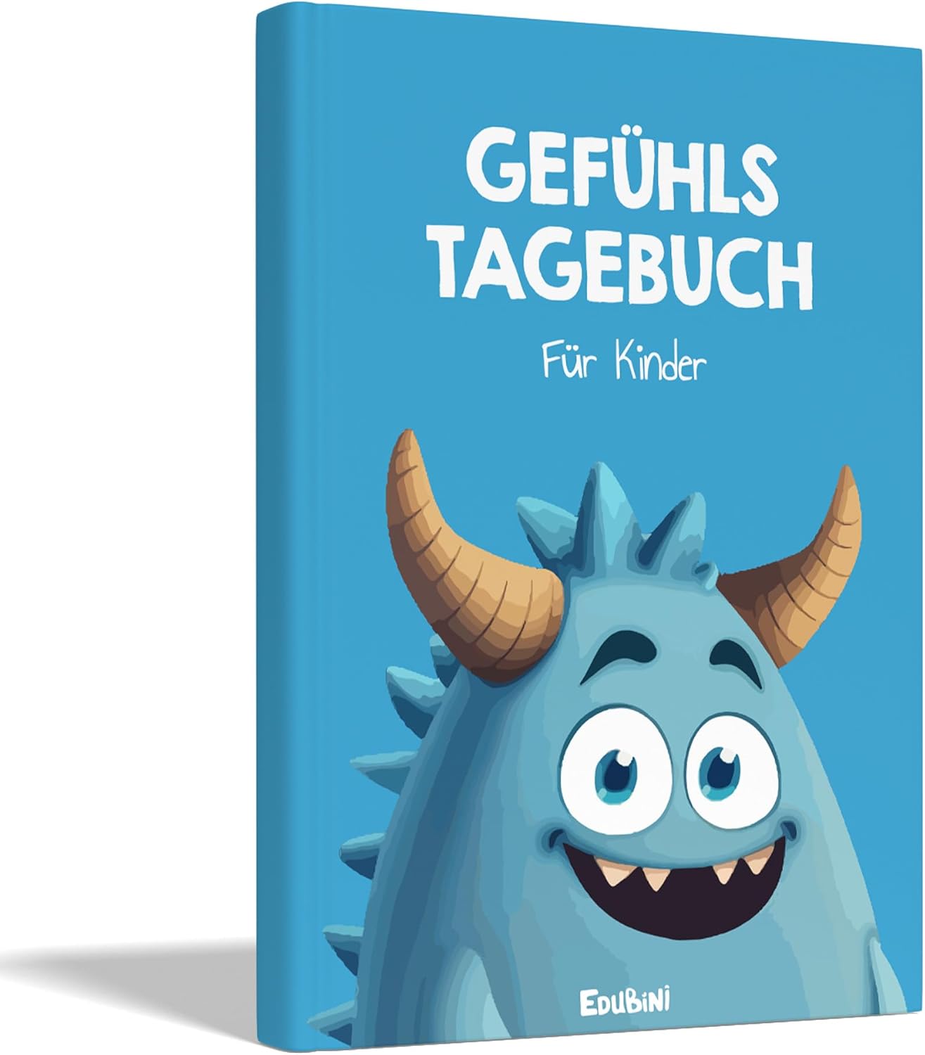 Gefühlstagebuch für Kinder mit Spielen, blau