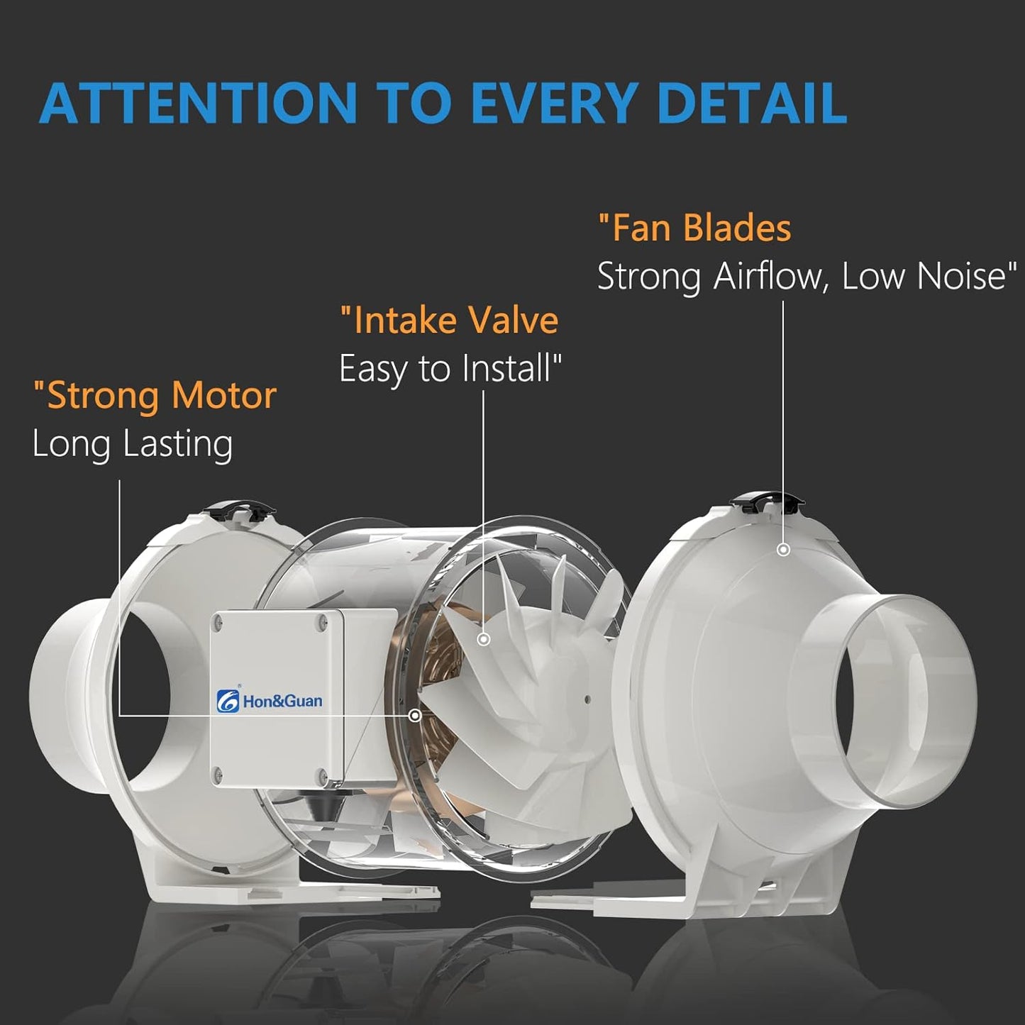 Rohrventilator 100mm, 100mm standard