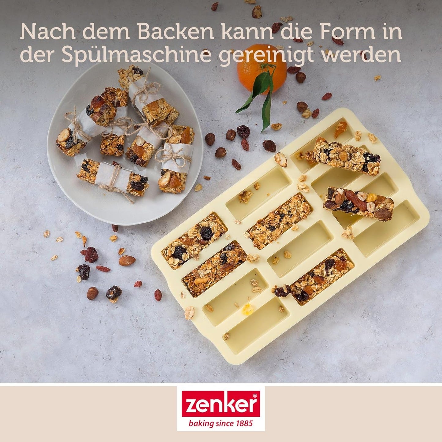 Müsliriegel Backform für 12 Riegel, 1