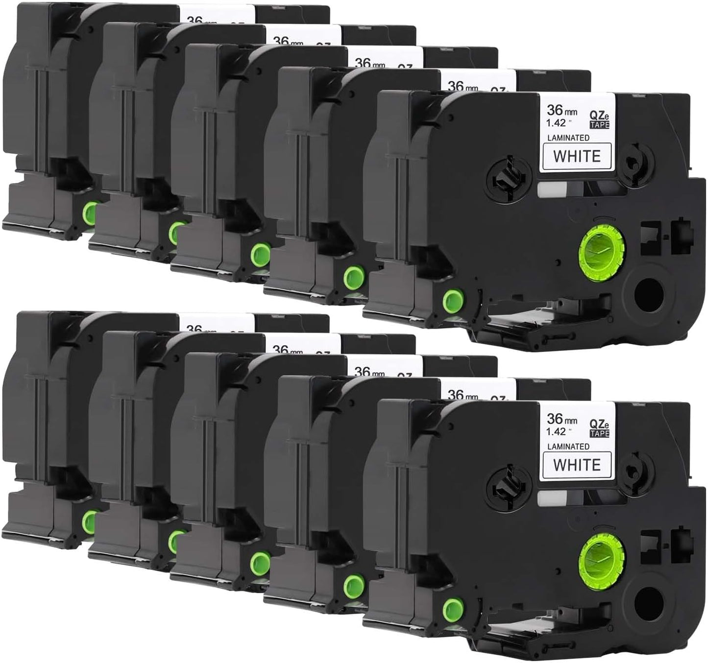 10er Pack Beschriftungsbänder für Brother, 10 pack 36mm