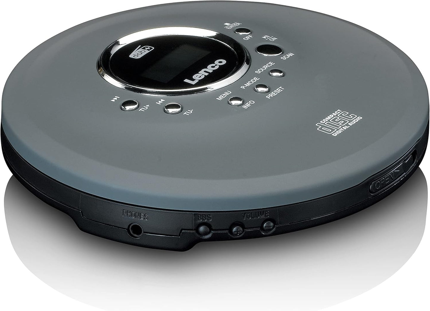 CD-400GY, Mit DAB+ und Akku Grau