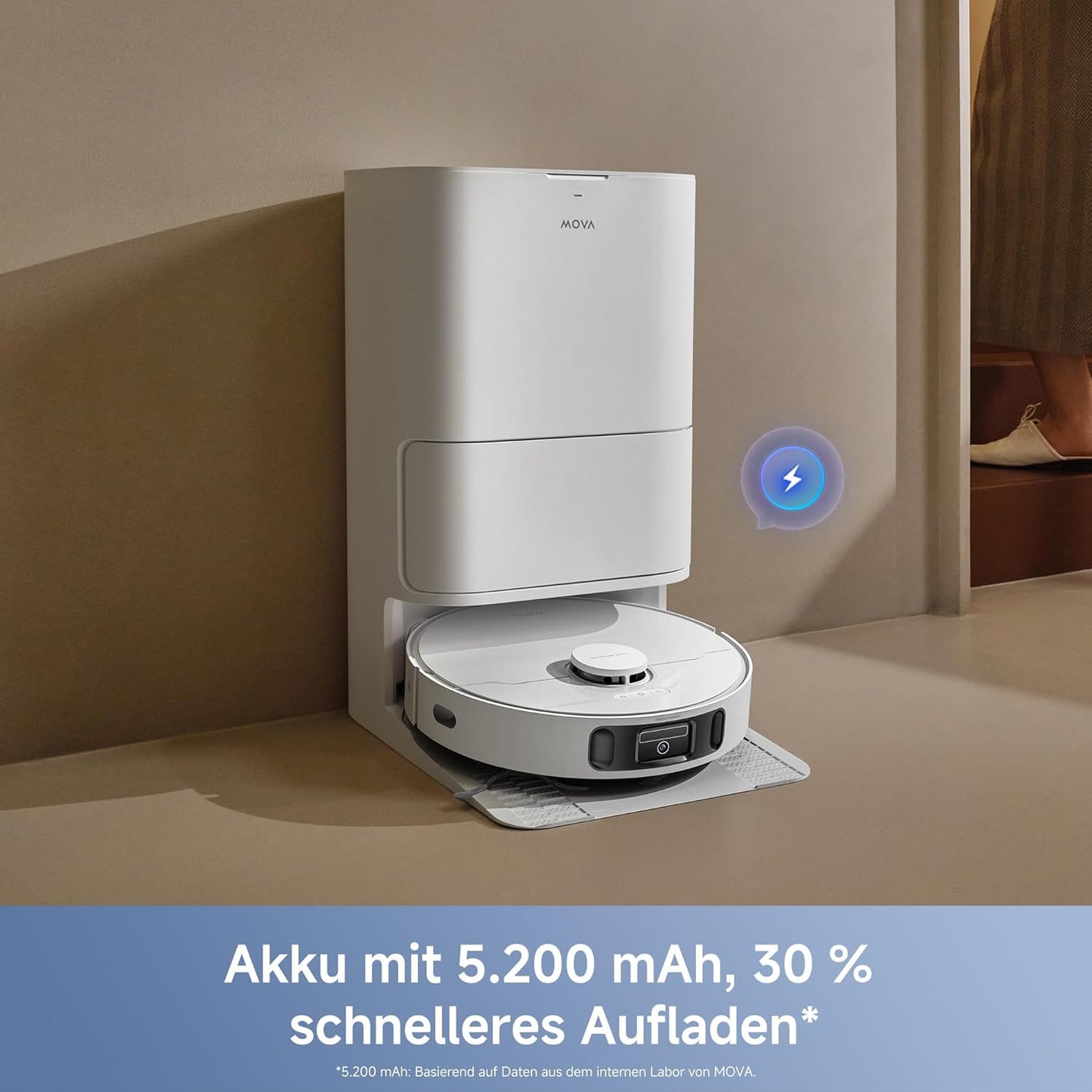 E40 Ultra Saugroboter mit Wischfunktion und Automatik-Station, E40 Ultra